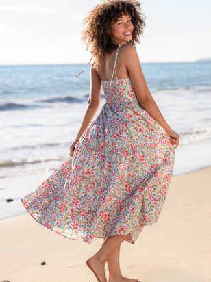 Alivia Floral Midi Dress - ARULA - 