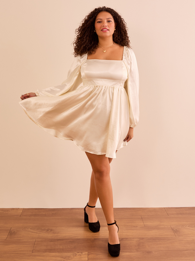 Aaliyah Satin Mini Dress - ARULA