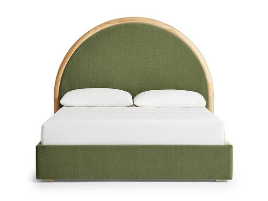 Joy Upholstered & Wood Bed - ARULA - 