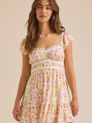 Isabella Floral Mini Dress - ARULA - 