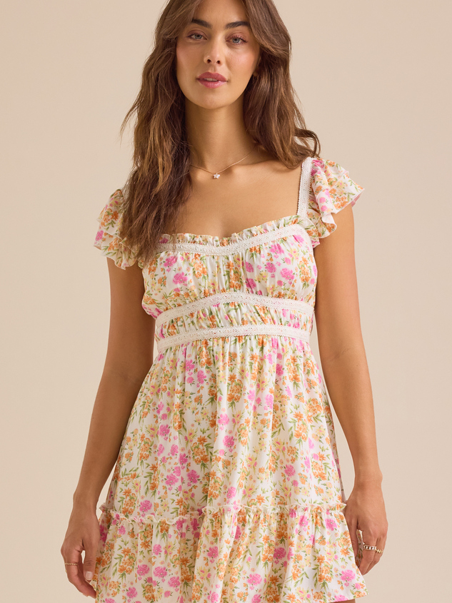 Isabella Floral Mini Dress - ARULA