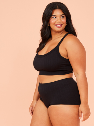 Seamless Cable Knit Boyshort Undie - ARULA