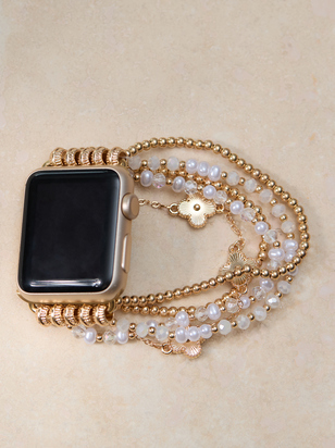 Beaded Clover Smart Watch Band - ARULA - 