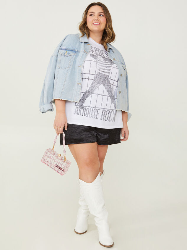 Elvis Presley Oversized Tee Detail 2 - ARULA