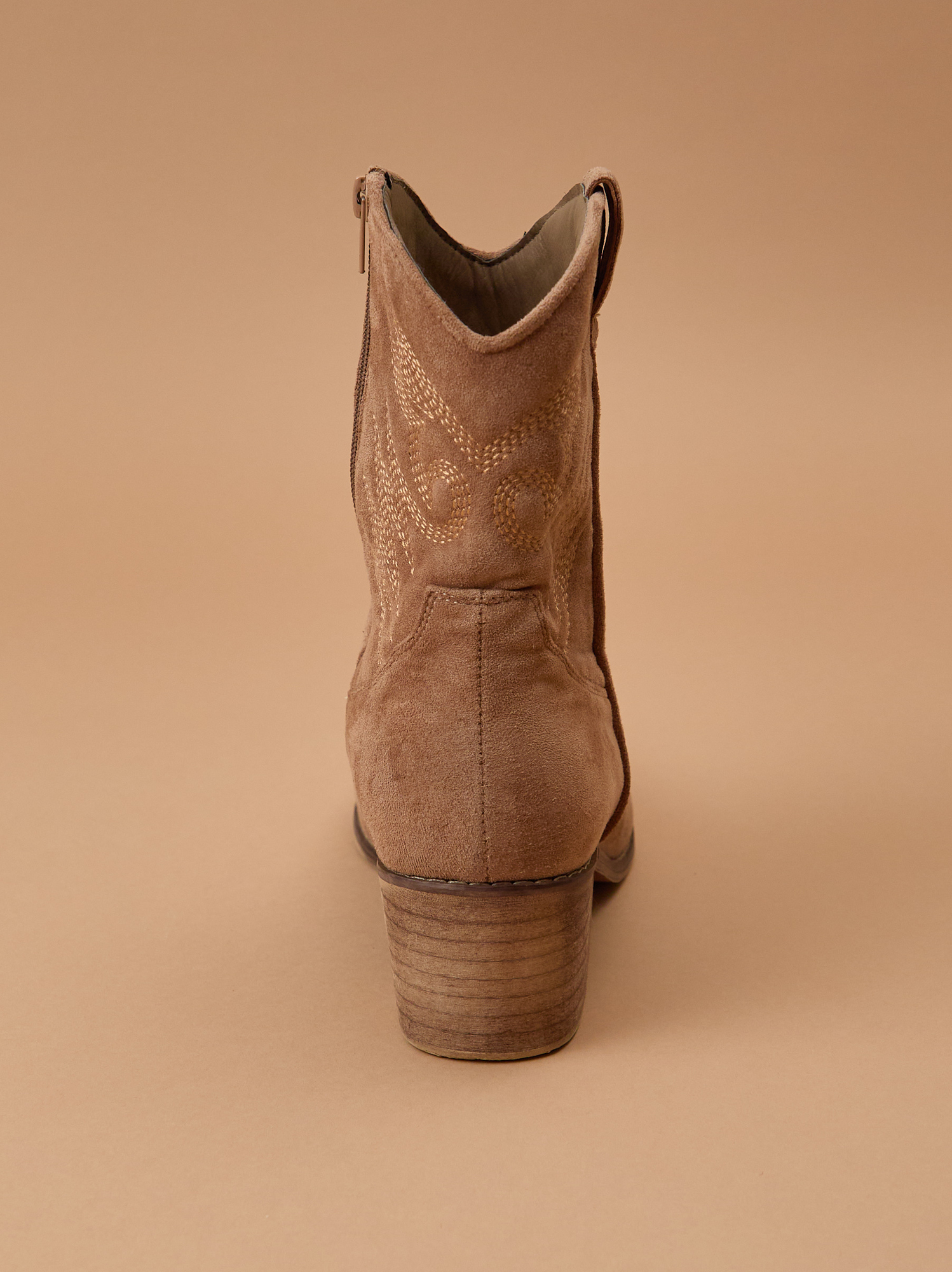 Remy Mini Western Boots in Taupe Arula