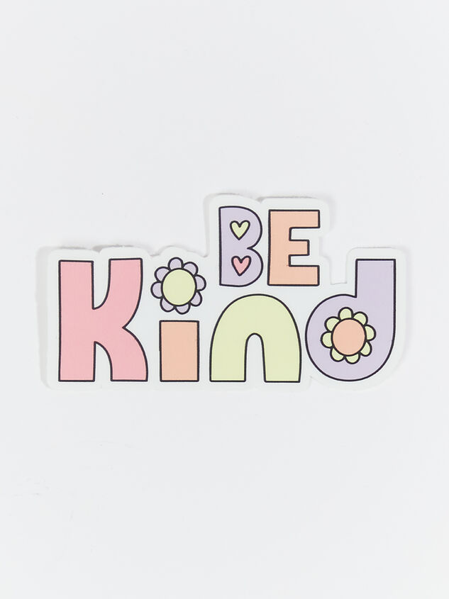 Floral Be Kind Sticker - ARULA