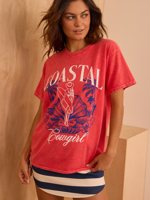 Coastal Cowgirl Oversized Tee - ARULA