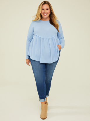 Huxley Waffle Long Sleeve Top - ARULA