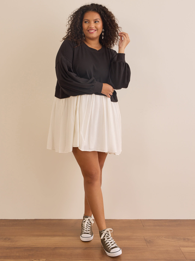 Nina Sweatshirt Dress Detail 2 - ARULA