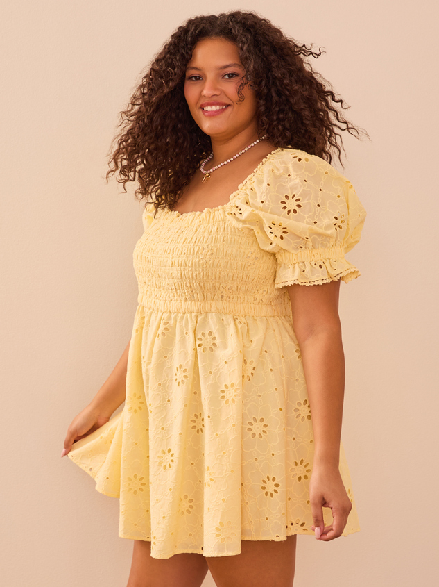 Adeline Mini Dress Detail 4 - ARULA