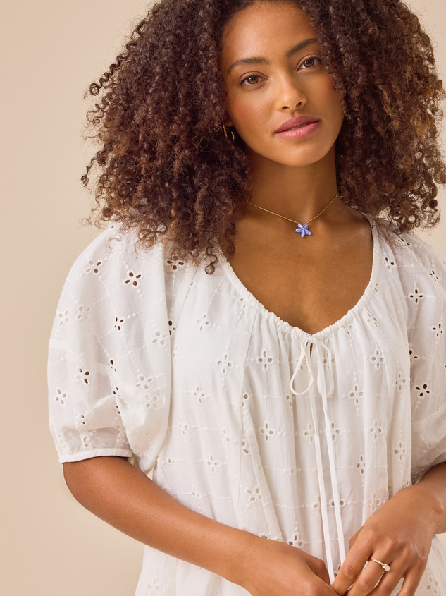 Posie Eyelet Romper Detail 3 - ARULA