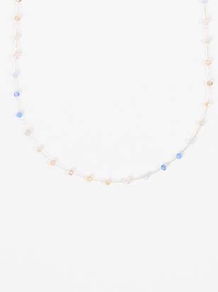 Dainty Chain Beaded Choker Necklace - ARULA