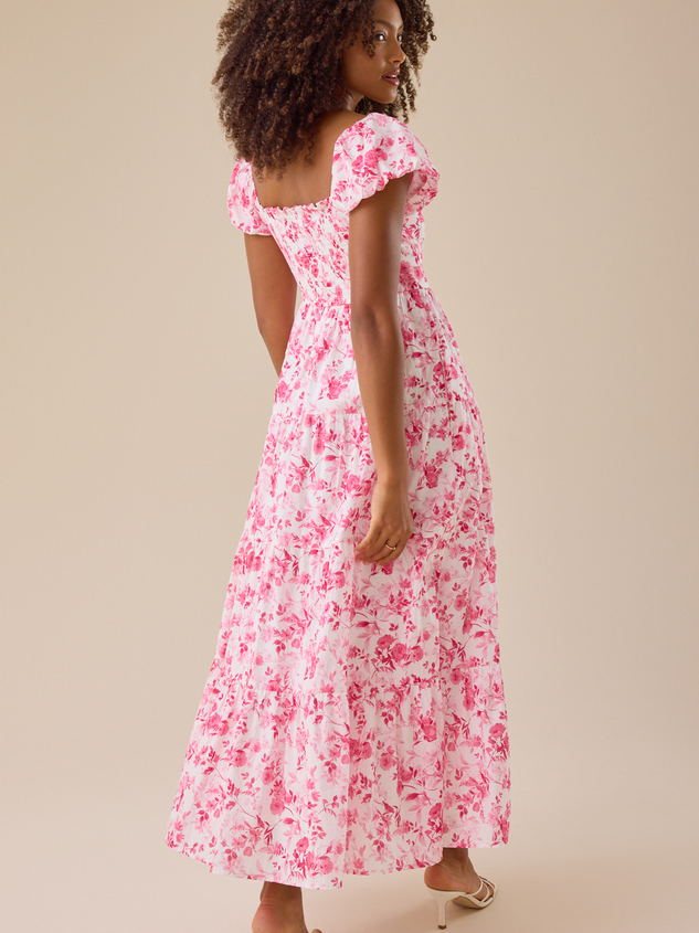 Adeline Floral Maxi Dress Detail 4 - ARULA