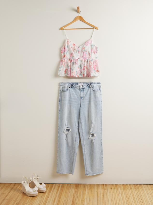 Charlie Distressed Jeans Detail 3 - ARULA