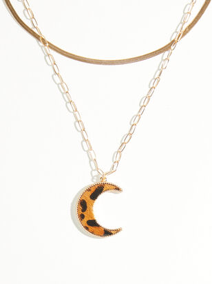 Leopard Moon Necklace - ARULA