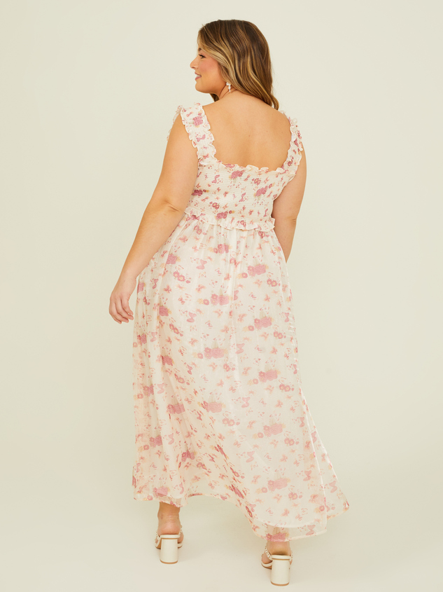 Kinsley Smocked Maxi Dress Detail 4 - ARULA