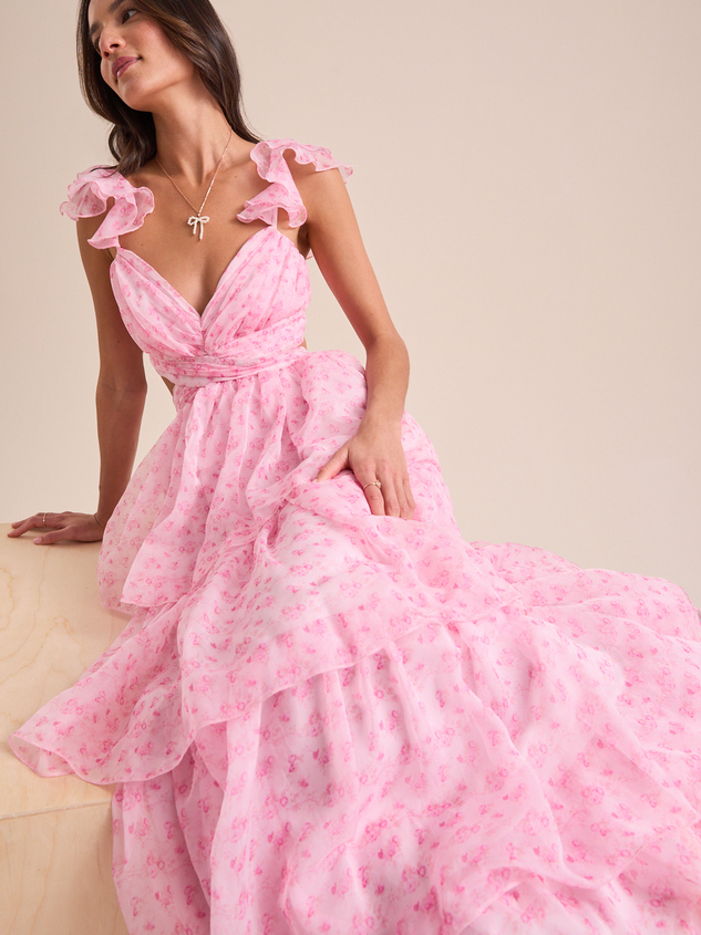 Becca Tiered Maxi Dress Detail 5 - ARULA