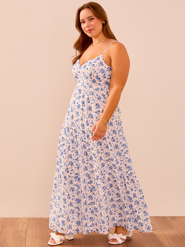 Evey Floral Maxi Dress Detail 4 - ARULA