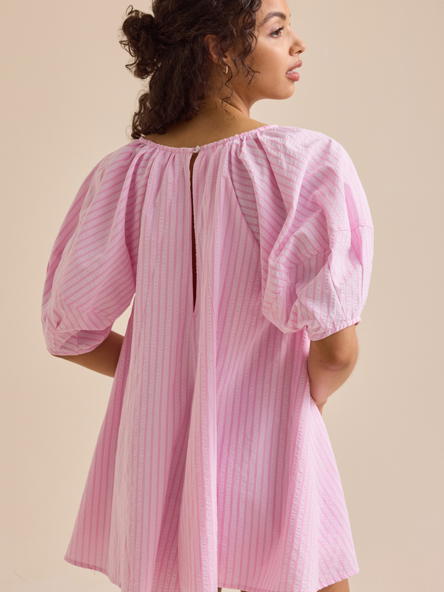 Posie Striped Romper Detail 5 - ARULA