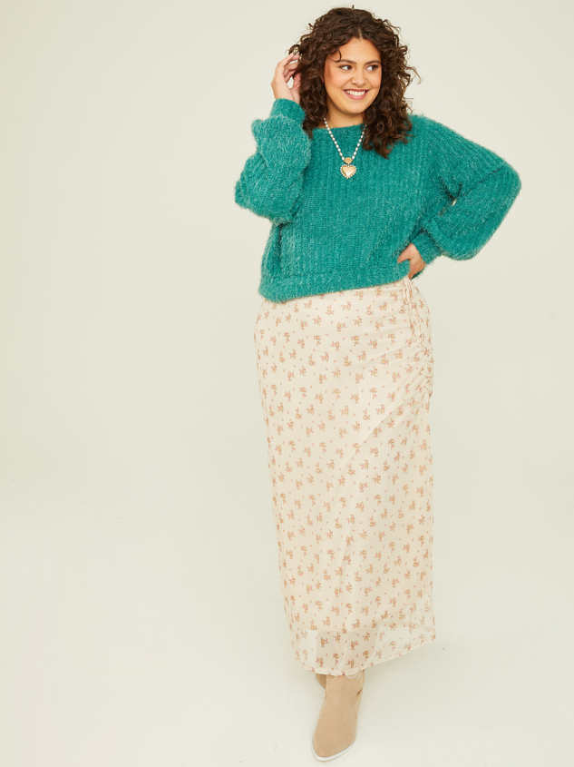 Hadley Eyelash Sweater Detail 2 - ARULA