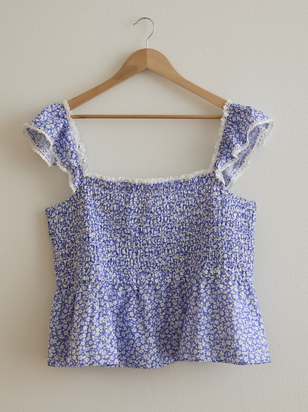 Indie Smocked Babydoll Top - ARULA