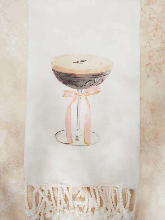 Espresso Martini Tea Towel Detail 2 - ARULA