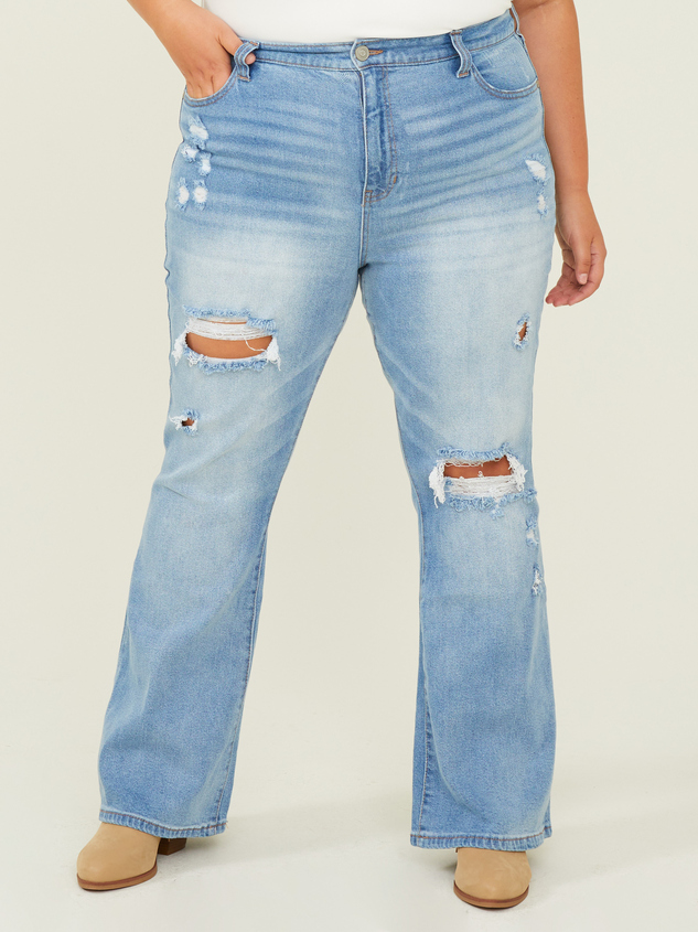 Galveston 31" Flare Jeans Detail 2 - ARULA