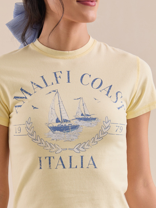 Amalfi Coast Baby Tee - ARULA