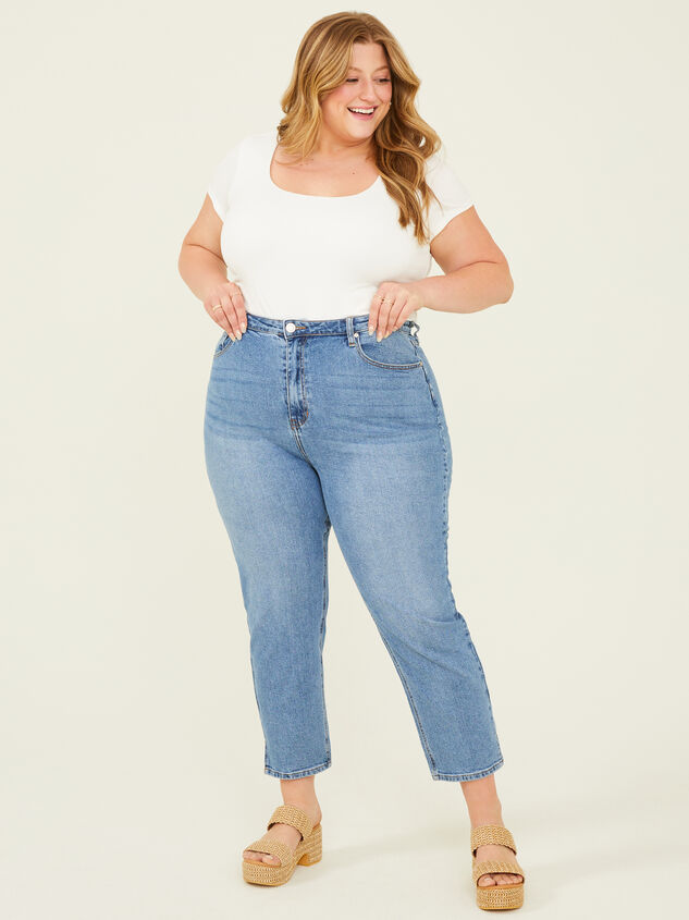 Adalee Straight Leg Jeans Detail 6 - ARULA