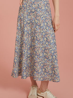 Ainsley Floral Midi Skirt - ARULA