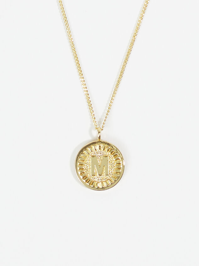 18k Gold Monogram Necklace - M - ARULA
