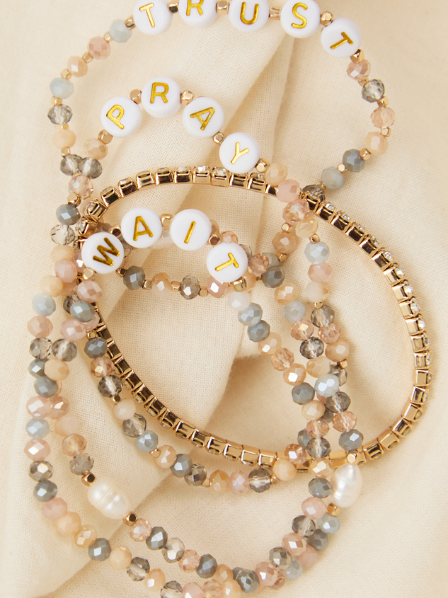 Pray, Wait, Trust Bracelet Set - ARULA