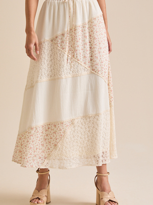 Aster Floral Midi Skirt - ARULA