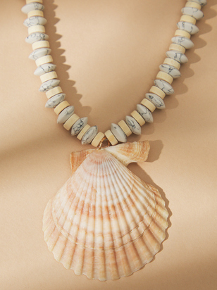 Sunset Shell Statement Necklace - ARULA