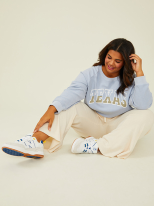 Texas Corded Oversized Sweatshirt - ARULA