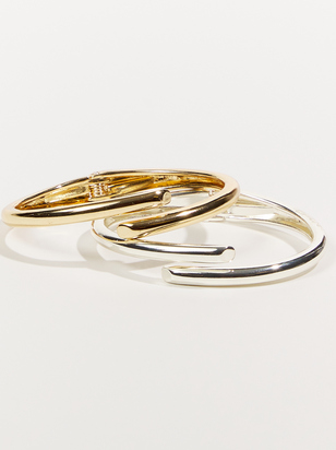 Hinge Bangle Bracelet Set - ARULA