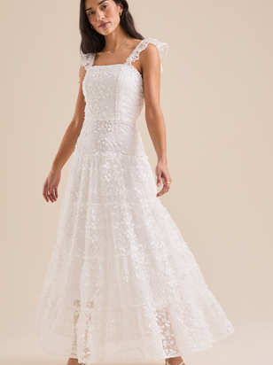 Kallie Lace Tiered Maxi Dress - ARULA - 