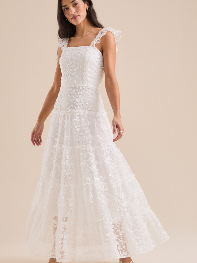 Kallie Lace Tiered Maxi Dress - ARULA