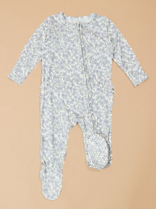 Laiken Floral Ruffle Footie - ARULA