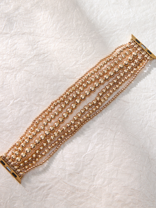 Beaded Smart Watch Band Detail 3 - ARULA