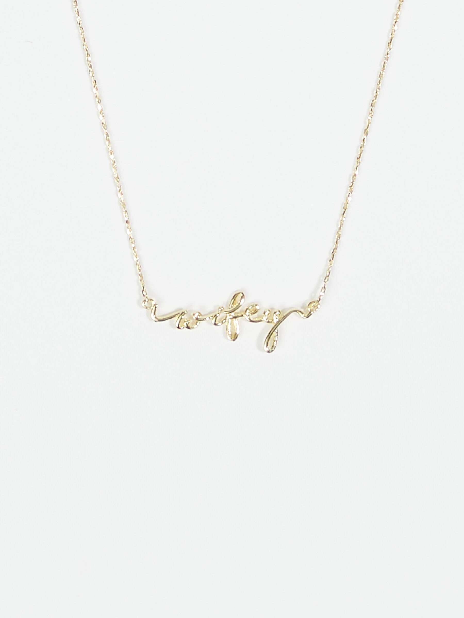 18k Gold Wifey Necklace