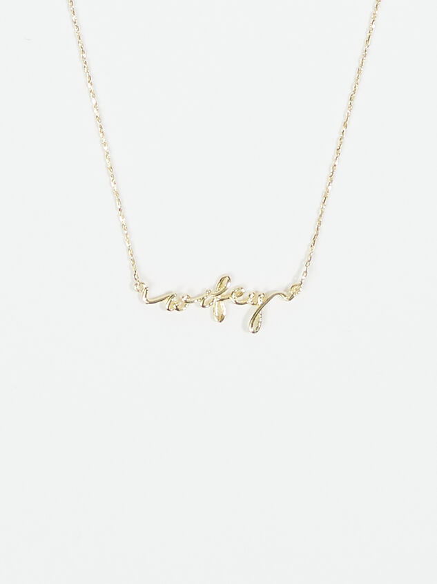 18k Gold Wifey Necklace - ARULA