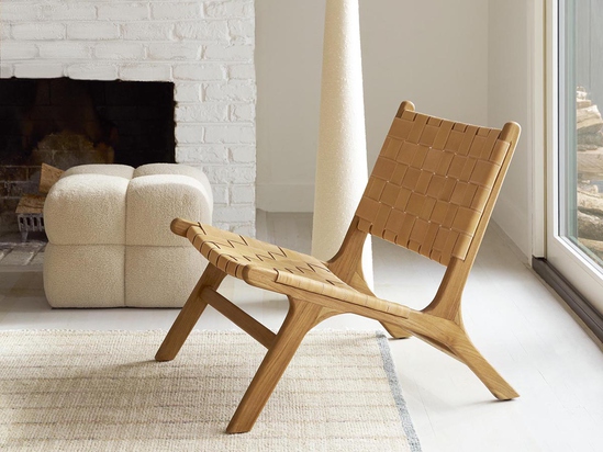 Cala Wood & Leather Chair - ARULA - 