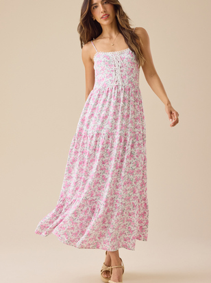 Emmi Lace Up Maxi Dress - ARULA - 