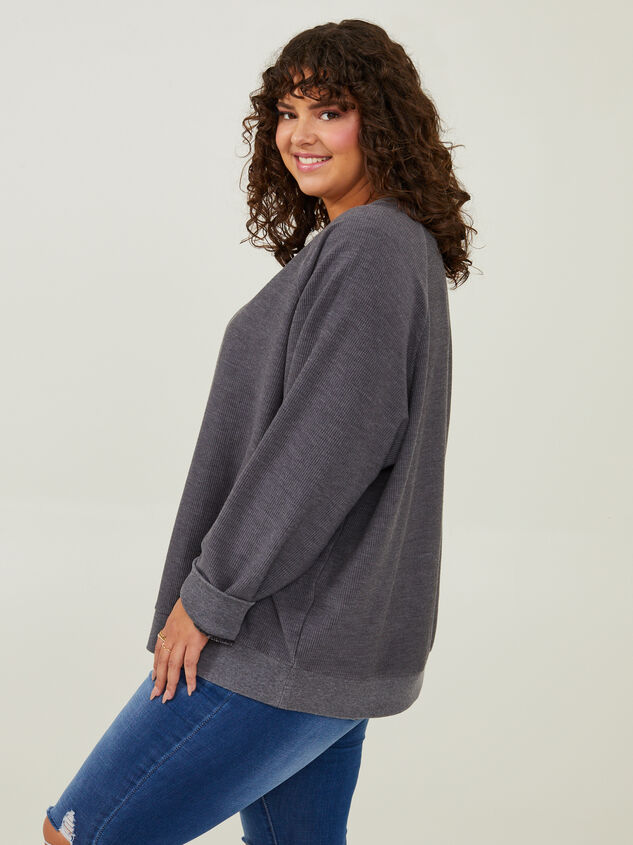 Rhode Ribbed Sweatshirt Detail 2 - ARULA