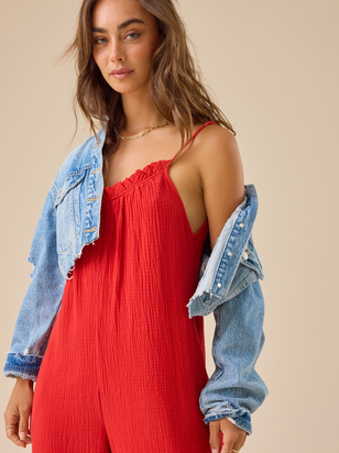 Laurie Gauze Jumpsuit - ARULA