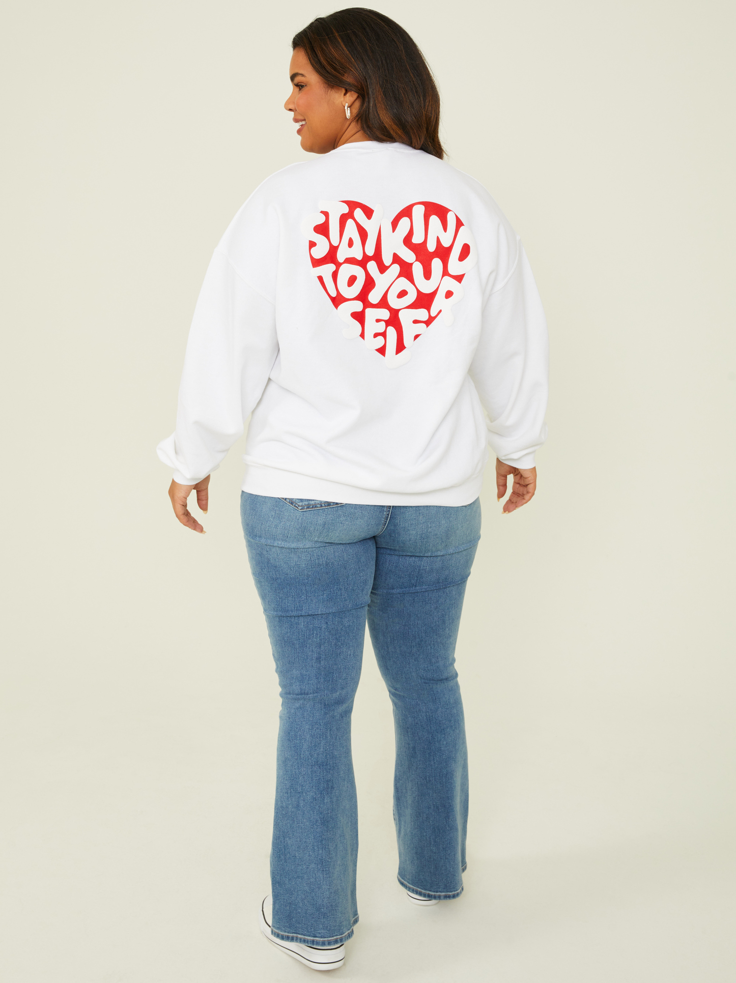 Puffy sweatshirt top
