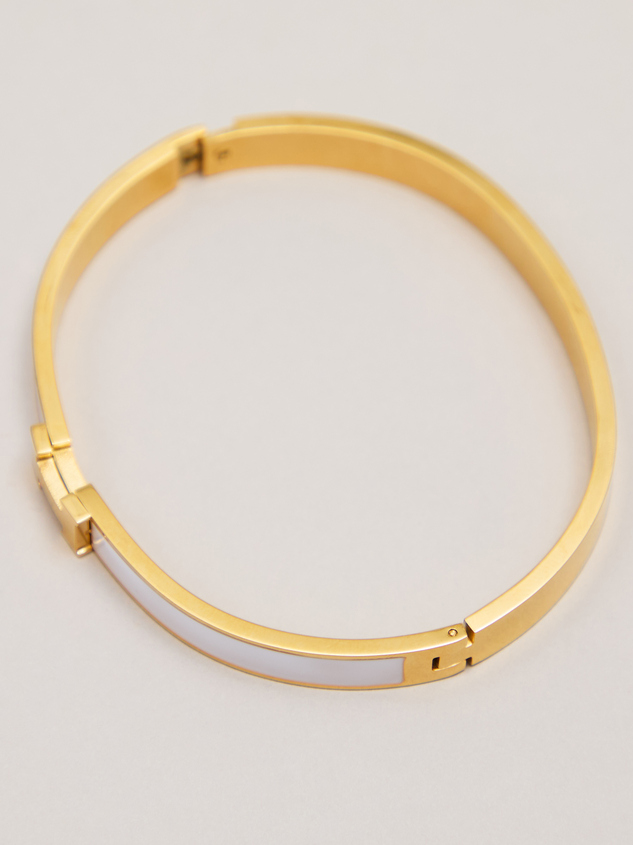 H Enamel Bangle Detail 3 - ARULA