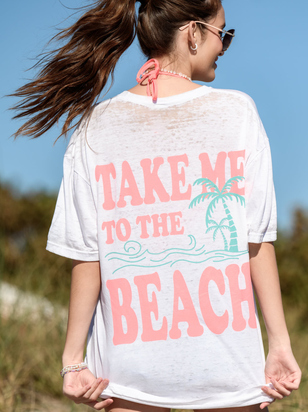 Take Me To The Beach Graphic Tee - ARULA