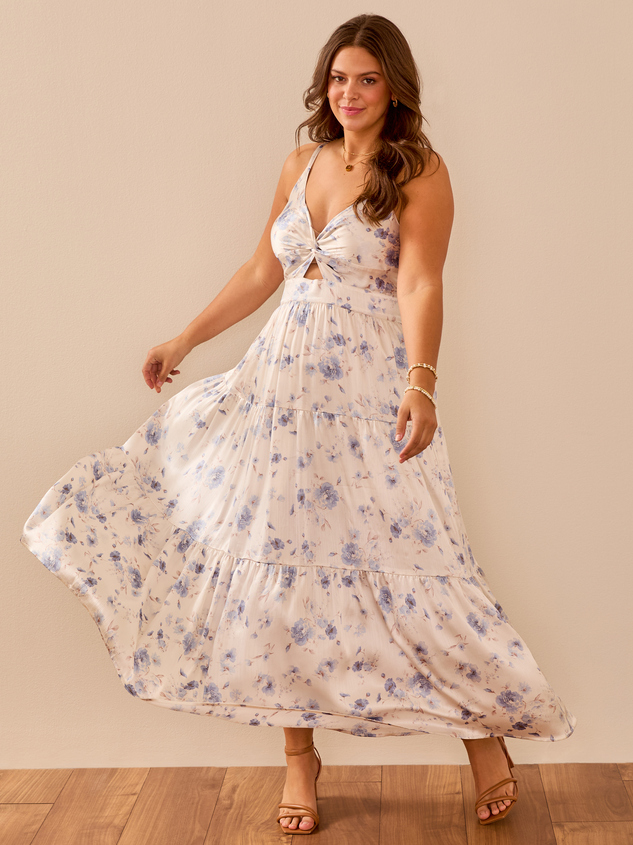 Kellsa Floral Maxi Dress Detail 2 - ARULA